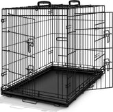 Hondenbench - Hondenren - Bench voor honden - 7748x54 cm - Zwart - Tresko